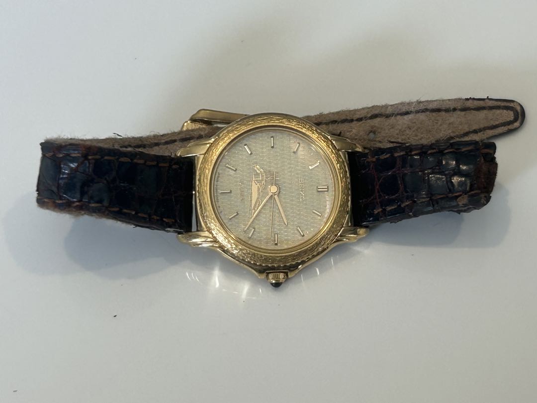 Seiko Exceline 4J41-0080 Analog Mechanical (Manual) Women Manual Winding時計 ゴールドケース