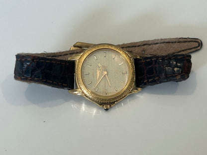 Seiko Exceline 4J41-0080 Analog Mechanical (Manual) Women Manual Winding時計 ゴールドケース