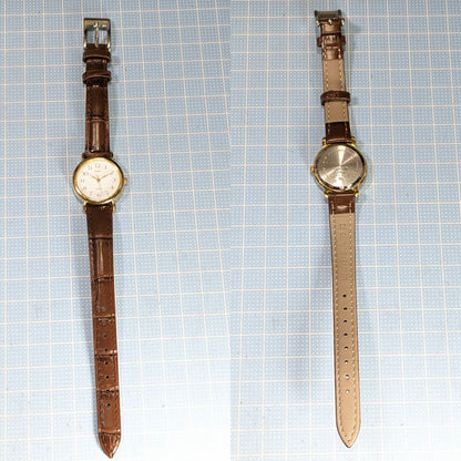 Seiko Alba V501-6N10 Analog Quartz Women Ladies Wristwatch - New Leather Strap, Working