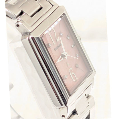 Seiko lk/lukia Analog Quartz Women Lukia 8 Diamonds Battery Replaced Working Item