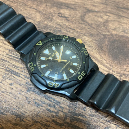 Seiko ALBA V732-0R70 Analog Quartz Men Black Wristwatch