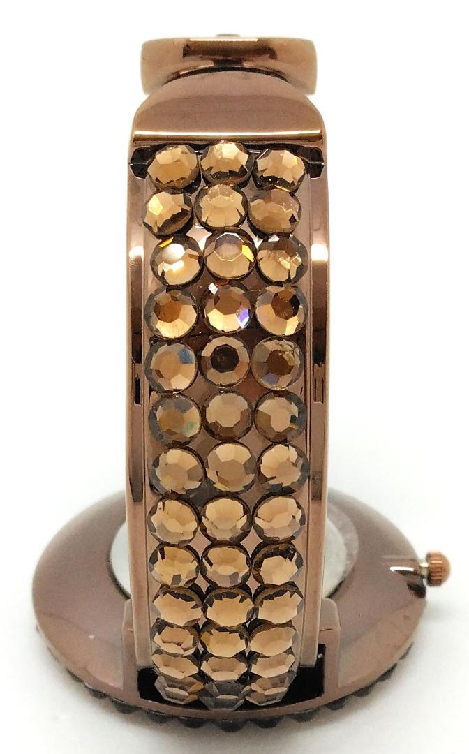 Abiste Analog Quartz Women アビステ Watch バングル ラインストーン 中古美品