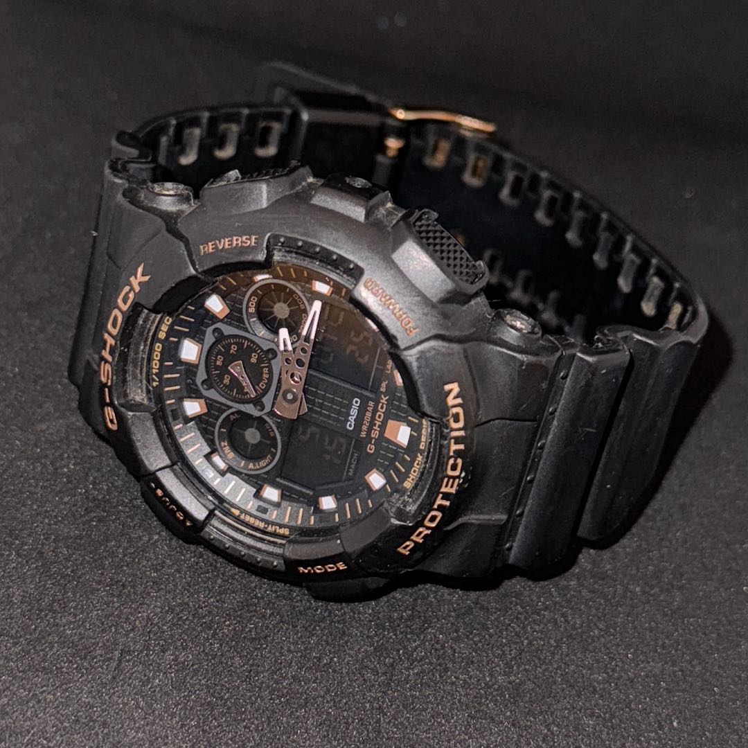 G-Shock GA GA-100GBX Digital Quartz Men -100Gbx