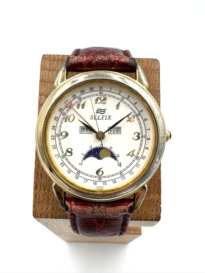 Selfix Analog Quartz Women Watch Moon Phase For Parts
