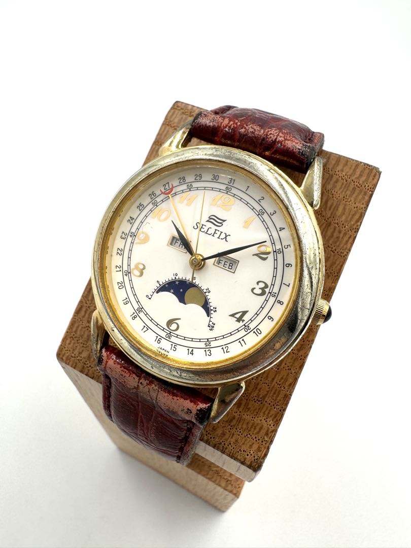 Selfix Analog Quartz Women Watch Moon Phase For Parts