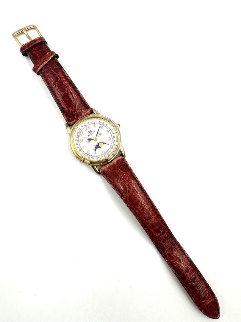 Selfix Analog Quartz Women Watch Moon Phase For Parts