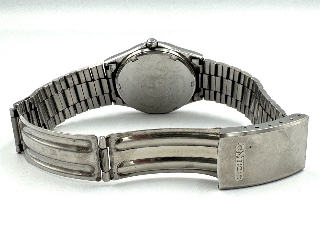 Seiko Chronos 8123-6120 Analog Quartz Unisex Adults Day Date 33Mm Vintage Watch Head For Parts As-Is