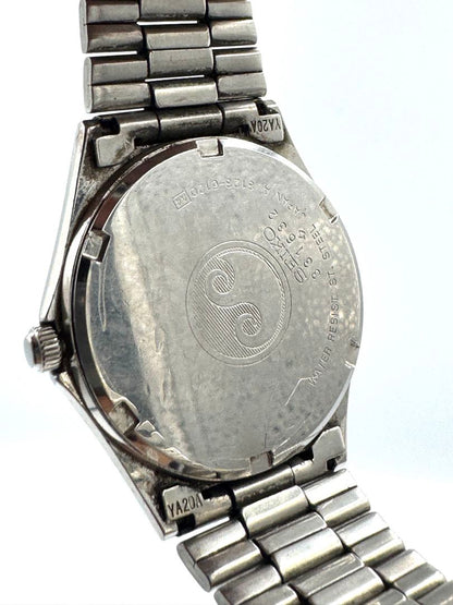 Seiko Chronos 8123-6120 Analog Quartz Unisex Adults Day Date 33Mm Vintage Watch Head For Parts As-Is