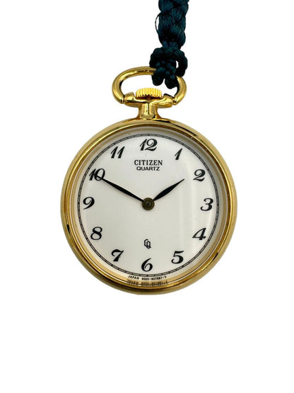 Citizen Vintage 6020-N07887-Y Analog Quartz (Battery) Unisex Adults Gold Tone Japanese Inro Floral Pocket Watch