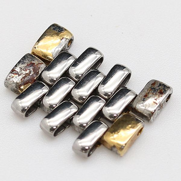 Omega 2-PANEL Analog Quartz Women Genuine Crown & Bracelet Link Set Of 2 15Mm Women'S For Parts
