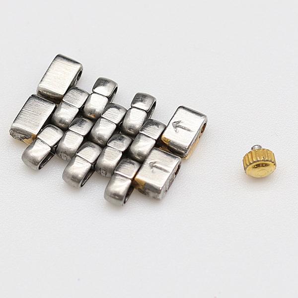 Omega 2-PANEL Analog Quartz Women Genuine Crown & Bracelet Link Set Of 2 15Mm Women'S For Parts