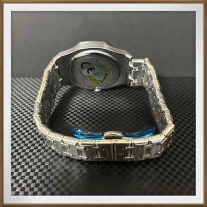 Analog Quartz Men Men Royal Oak Homage Watch Silver X Blue Unused