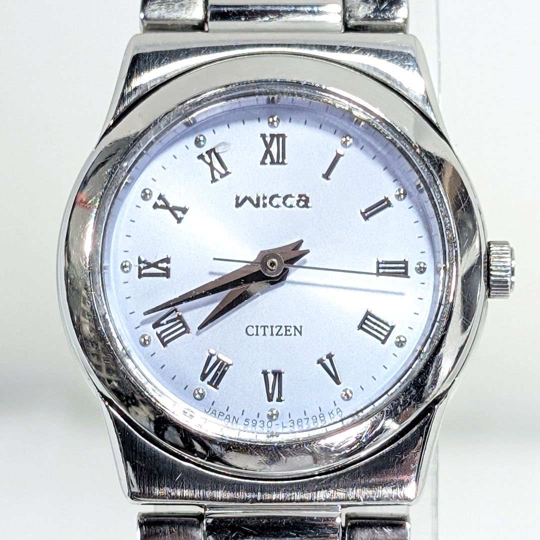 CITIZEN wicca Analog Quartz Women Battery Replaced Working Item