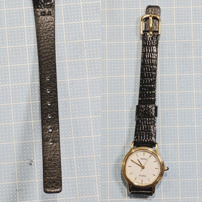 Seiko Exceline Analog Quartz Women Battery & Band Replaced Working Item