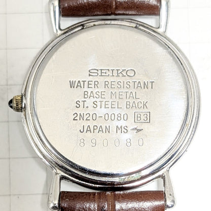 Seiko Exceline 2N20-0080 Analog Quartz Women Battery & Band Replaced Working Item