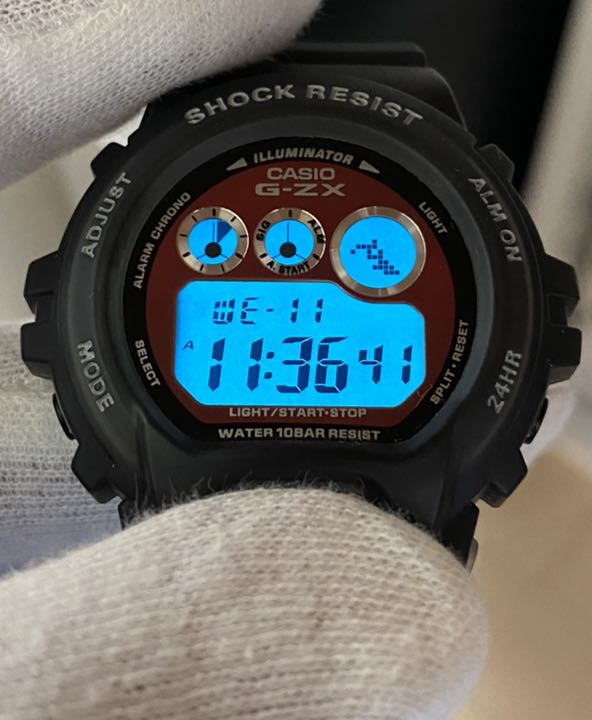 G-Shock Mini GZX-690 Digital Quartz Men ジーショック Casio グレー スケルトン クリア メタリック