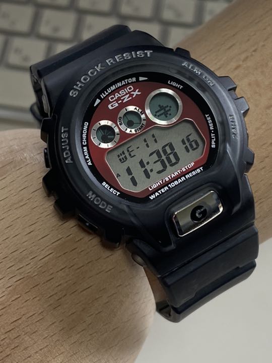 G-Shock Mini GZX-690 Digital Quartz Men ジーショック Casio グレー スケルトン クリア メタリック