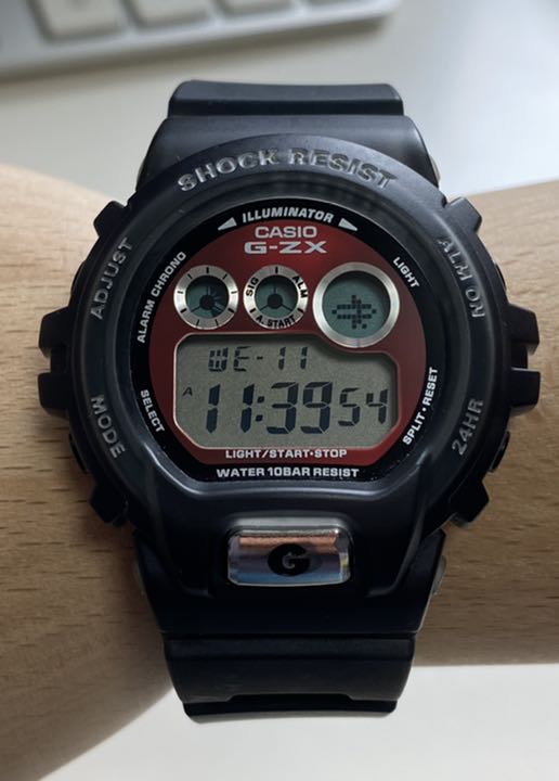 G-Shock Mini GZX-690 Digital Quartz Men ジーショック Casio グレー スケルトン クリア メタリック