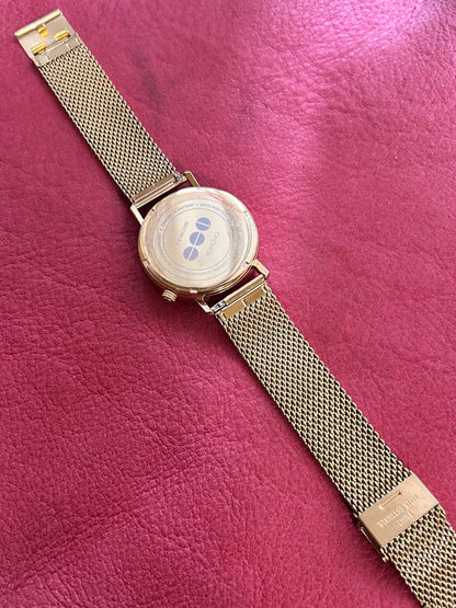 Komono Analog Quartz Men コモノ ワルサーゴールド アナログwatch未使用品battery Replaced