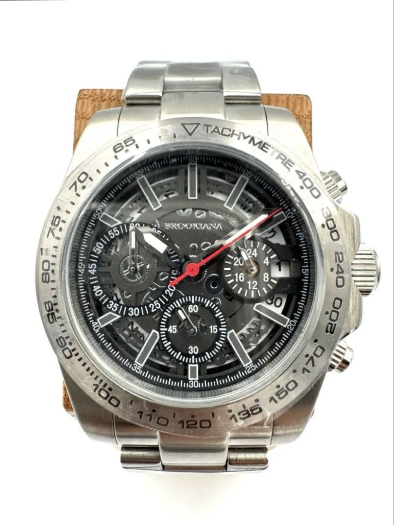 Brookiana Analog Quartz Men Gimmick Rotor Watch