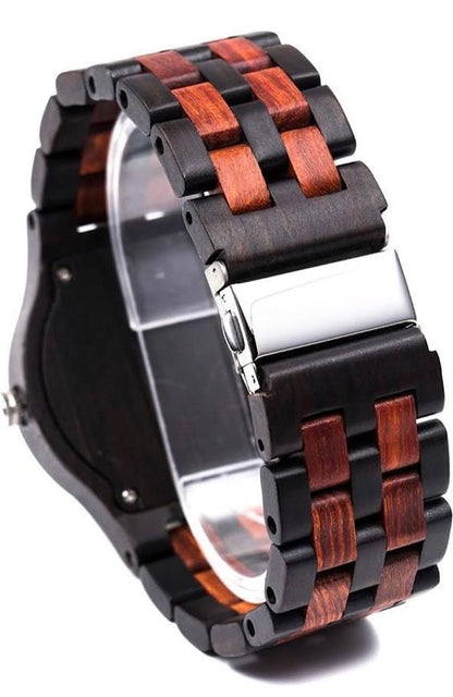 Bewell M-6-KF Analog Quartz Men よろしくね 高級感溢れるお洒落な天然木軽量防水 夜光表示 大人気 Watch