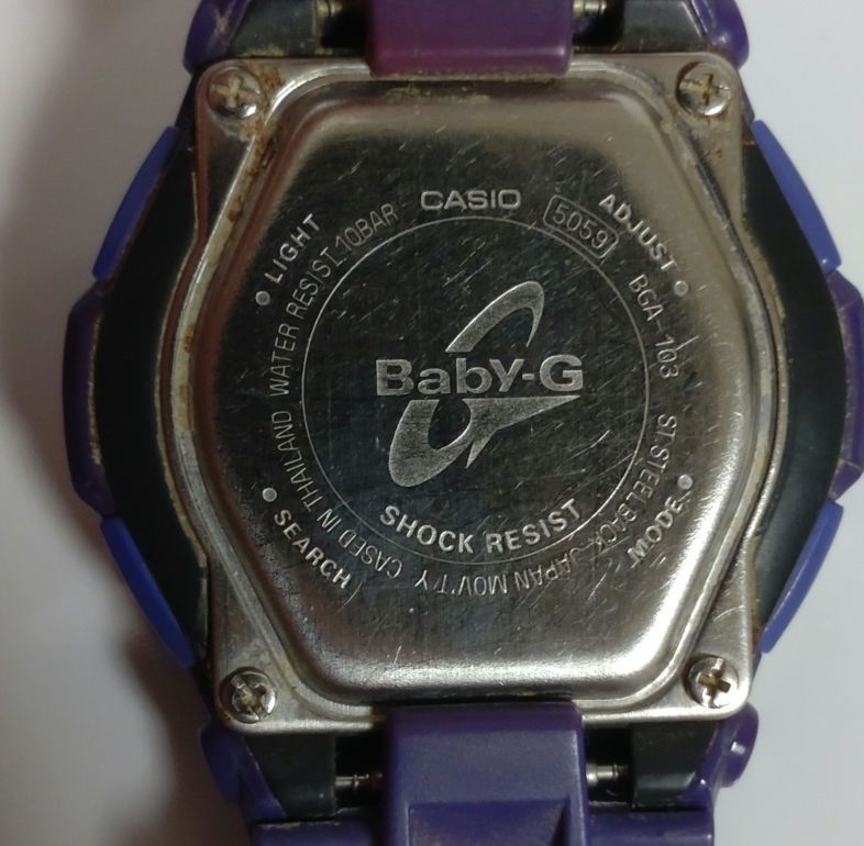 G-shock Baby-G BGA-103 Digital-Analog Quartz Women ジーショック 電池切れ Casio
