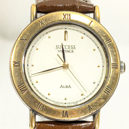 Seiko Alba Success SUCCESS Analog Quartz Men Battery & Band Replaced Working Item