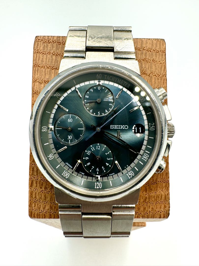 Seiko Lukia 7T92-0AA0 Analog Quartz Unisex Adults Chronograph Date 34Mm Vintage Men'S Watch For Parts