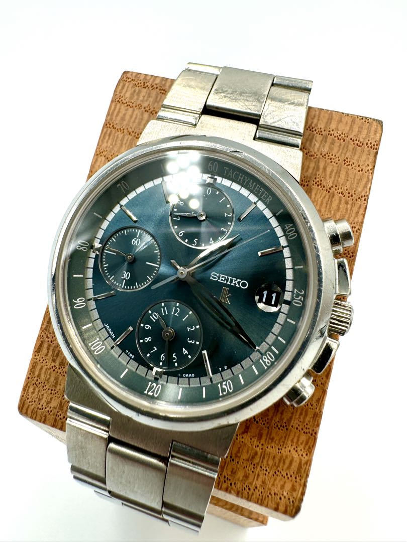 Seiko Lukia 7T92-0AA0 Analog Quartz Unisex Adults Chronograph Date 34Mm Vintage Men'S Watch For Parts