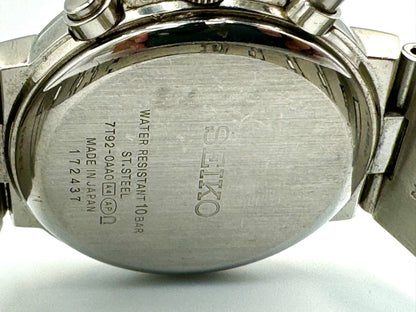 Seiko Lukia 7T92-0AA0 Analog Quartz Unisex Adults Chronograph Date 34Mm Vintage Men'S Watch For Parts