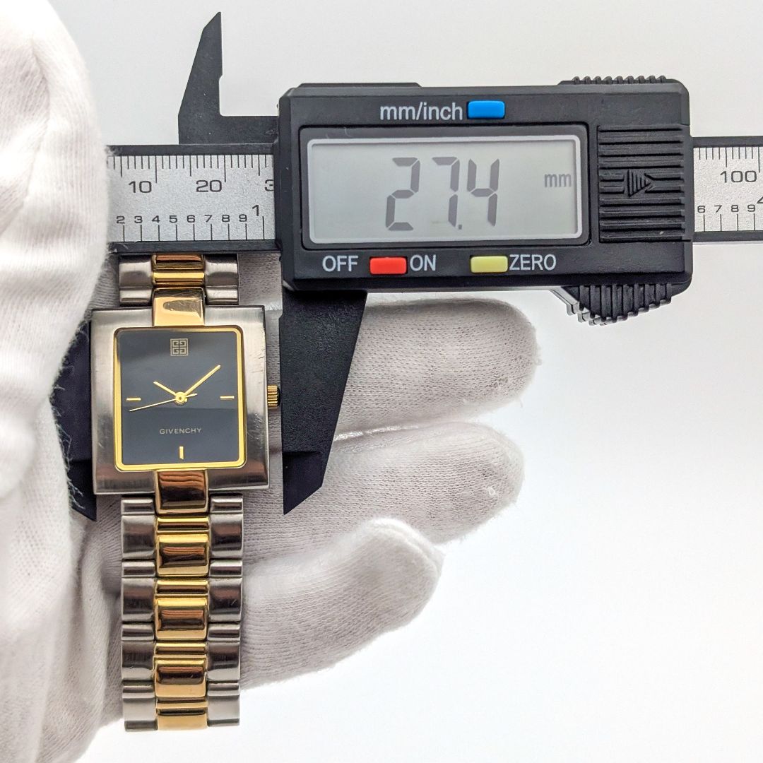 Givenchy Analog Quartz Men 稼働 ジバンシー Watch Boy’Ｓ スクエア ゴールド ロゴ