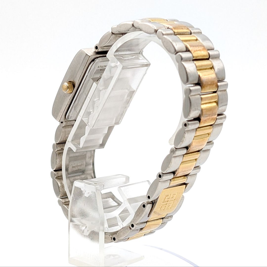 Givenchy Analog Quartz Men 稼働 ジバンシー Watch Boy’Ｓ スクエア ゴールド ロゴ