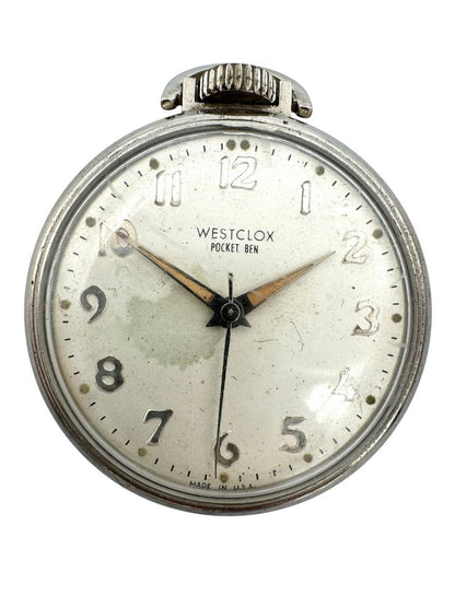 WESTCLOX POCKET BEN Mechanical Pocket Watch Manual Winding