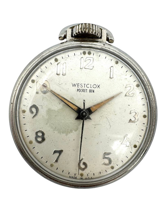 WESTCLOX POCKET BEN Mechanical Pocket Watch Manual Winding