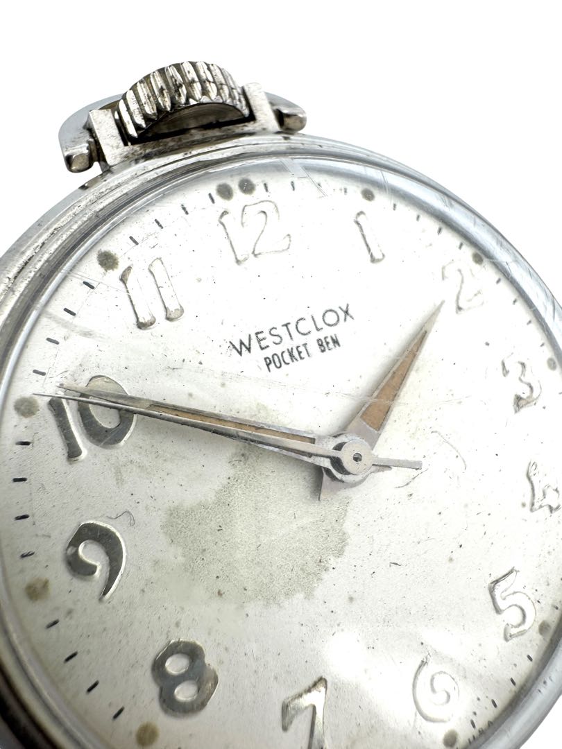 WESTCLOX POCKET BEN Mechanical Pocket Watch Manual Winding
