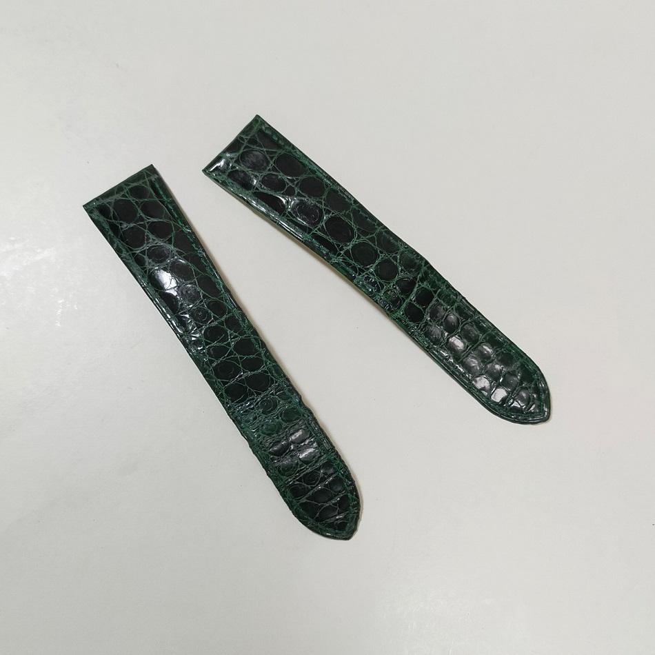 Cartier Analog Quartz Men 極上 カルティエ用 アリゲーター ベルト 22