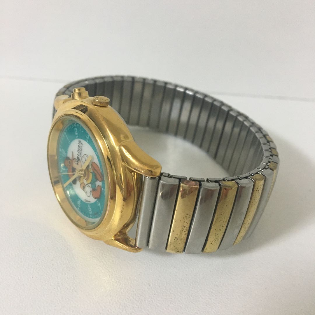 LORUS Disney Analog Quartz Women ロラス 希少 レトロ ミッキー Watch