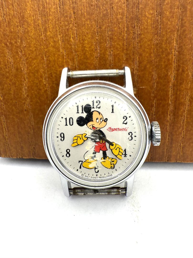 Ingersoll Disney Analog Quartz Women Mickey Mouse Watch Dial Only For Parts
