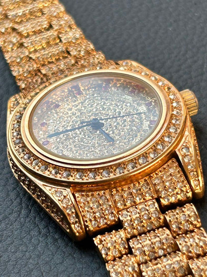 Louila Sale Analog Quartz Men ルイラセール 12Pルビー宝飾時計 Working Item