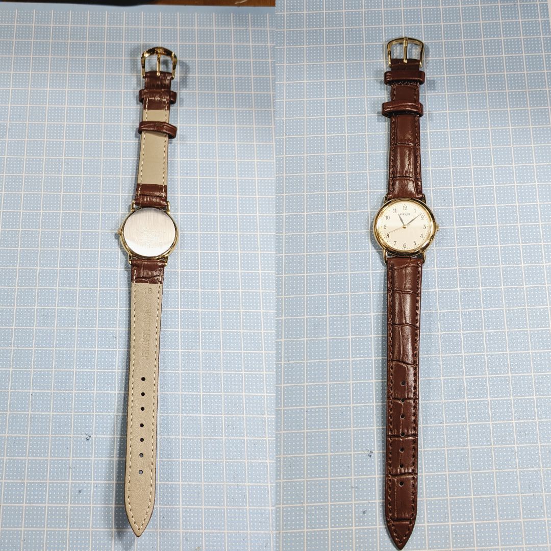 Seiko Avenue Analog Quartz Men Battery & Band Replaced Working Item