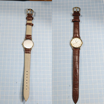 Seiko Avenue Analog Quartz Men Battery & Band Replaced Working Item
