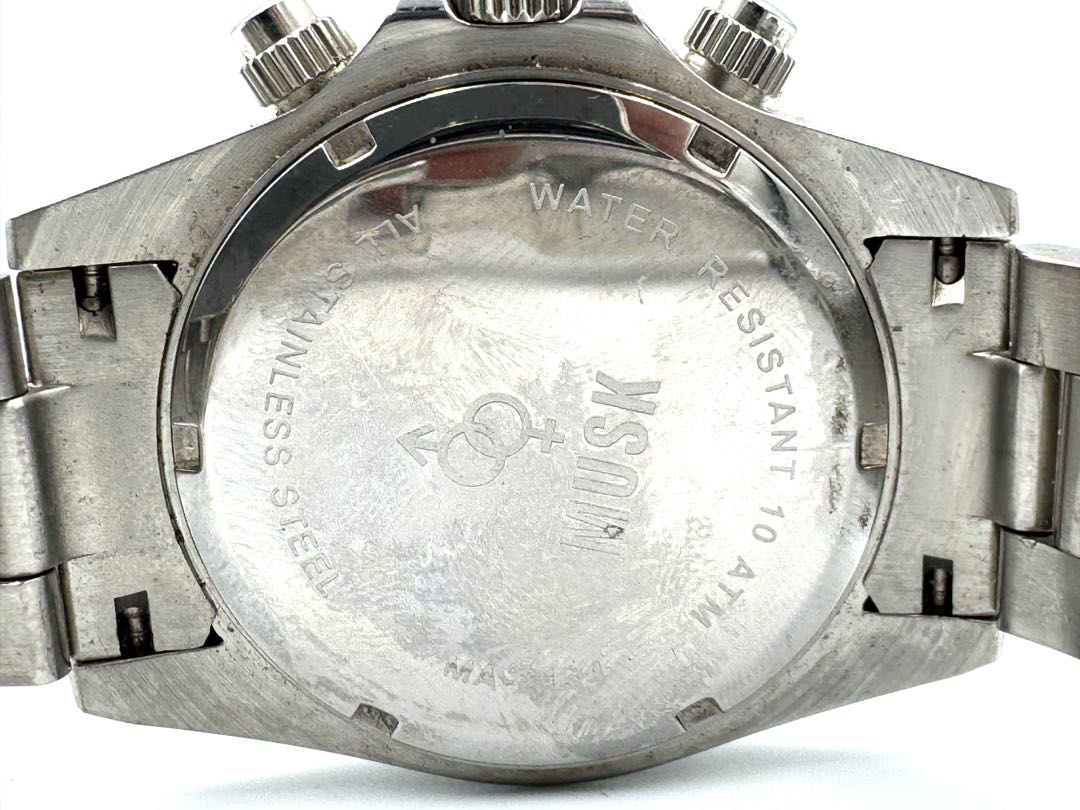 Musk Analog Quartz Men Chronograph Watch