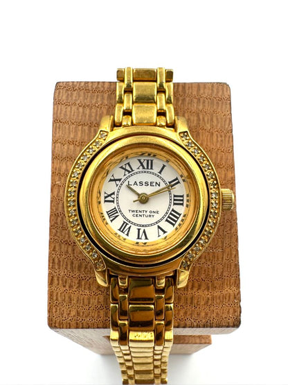 Lassen Analog Quartz Men Gold Coin Watch Untested For Parts