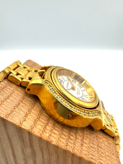 Lassen Analog Quartz Men Gold Coin Watch Untested For Parts