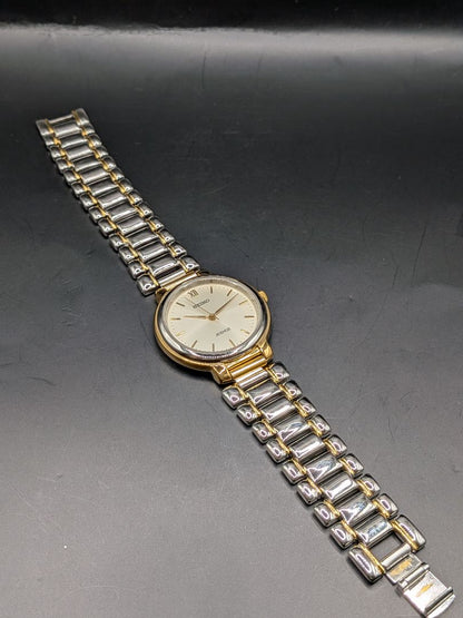 Seiko avenue 7F01-6F50 Analog Quartz Men Beautiful Item Battery & Gasket Replaced