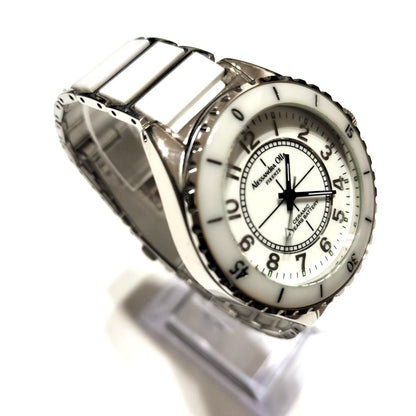 Alessandra Olla Analog Quartz Women Ceramic Watch White