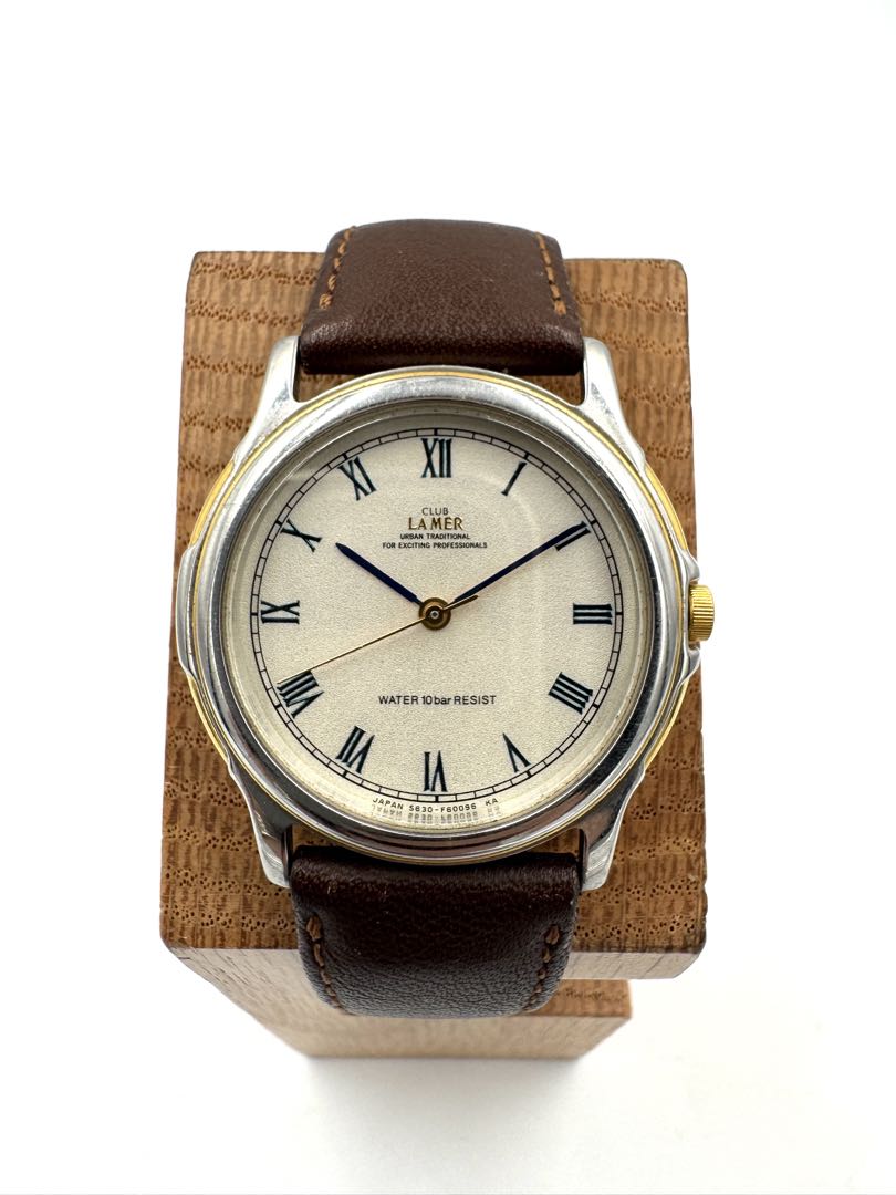 Citizen Club La Mer 5630-F60170 Analog Quartz (Battery) Unisex Adults Vintage Junk Two-Tone Men'S Watch Japan