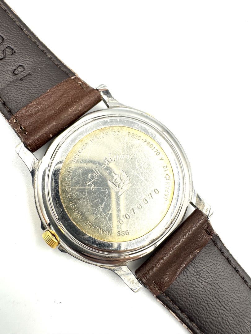 Citizen Club La Mer 5630-F60170 Analog Quartz (Battery) Unisex Adults Vintage Junk Two-Tone Men'S Watch Japan