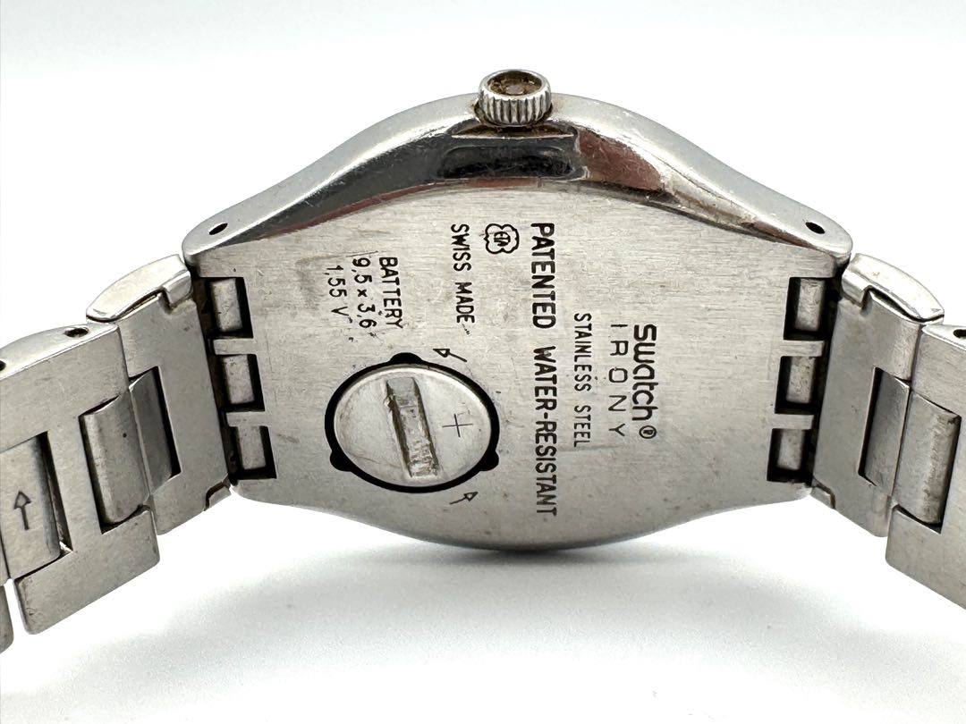 Swatch SWATCH Irony Analog Quartz Unisex Adults Wristwatch 37Mm Stainless Steel Red Dial