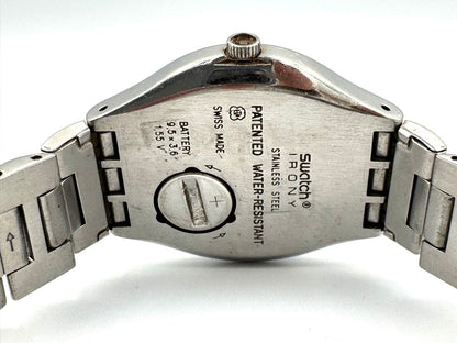 Swatch SWATCH Irony Analog Quartz Unisex Adults Wristwatch 37Mm Stainless Steel Red Dial